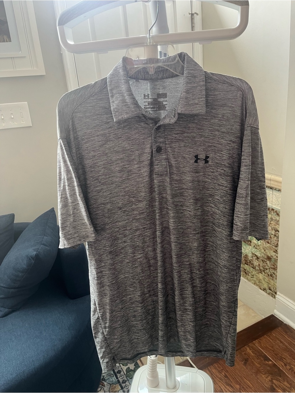 Under Armour Men's Gray Space-Dyed Polo